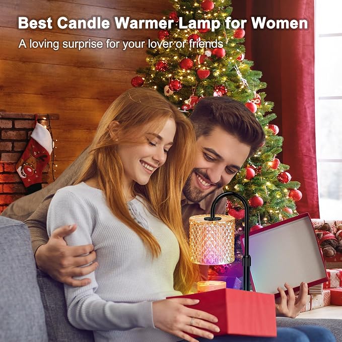 Candle Warmer Lamp with Timer, Dimmer Candle Lamp with RGB Light, Height Adjustable, alternate product view 7