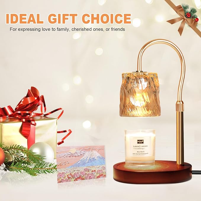 Candle Warmer Lamp with Timer & Dimmer, Candle Warmer Height Adjustable, Fits All Jar Scented Candles, alternate product view