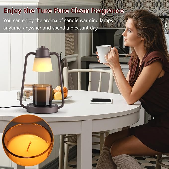 Candle Warmer Lamp with Timer, Dimmer Candle Warmer Scented Candles, Electric Wax Warmer for Jar Candles, alternate product