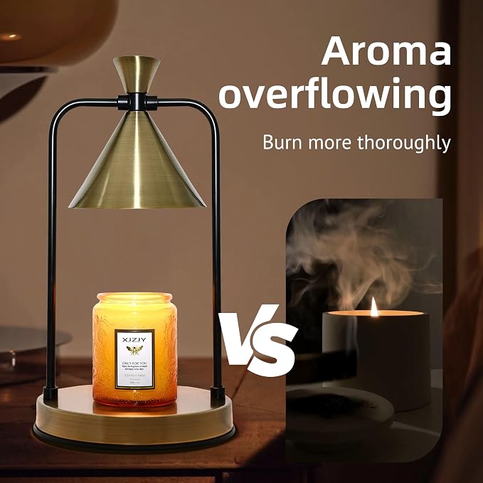 Candle Warmer Lamp with Timer Dimmer,Electric Candle Warmer, Candle Lamp with Large Base for Scented Jar Candles,Birthday
