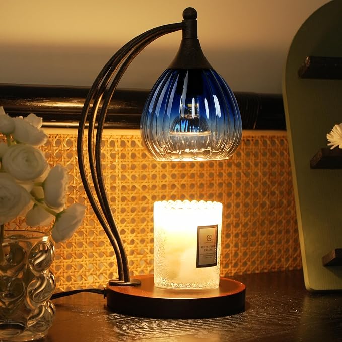 Candle Warmer Lamp with Timer Dimmer - Electric Candle Warmer Light Wax Warmer for Jar Candles - Candle Lamp Warmer Unique