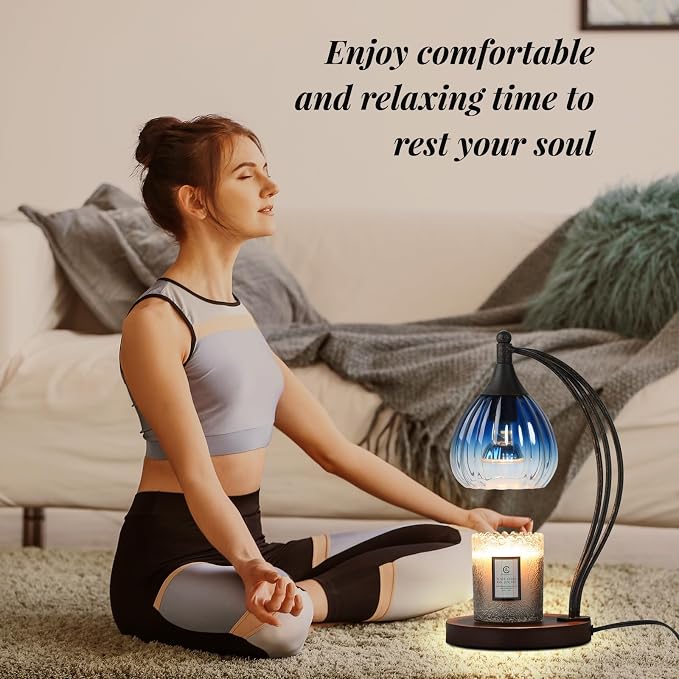 Candle Warmer Lamp with Timer Dimmer - Electric Candle Warmer Light Wax Warmer for Jar Candles - Candle Lamp Warmer Unique