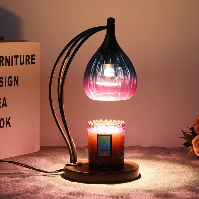 Candle Warmer Lamp with Timer Dimmer - Electric Candle Warmer Light Wax Warmer for Jar Candles - Candle Lamp Warmer Unique