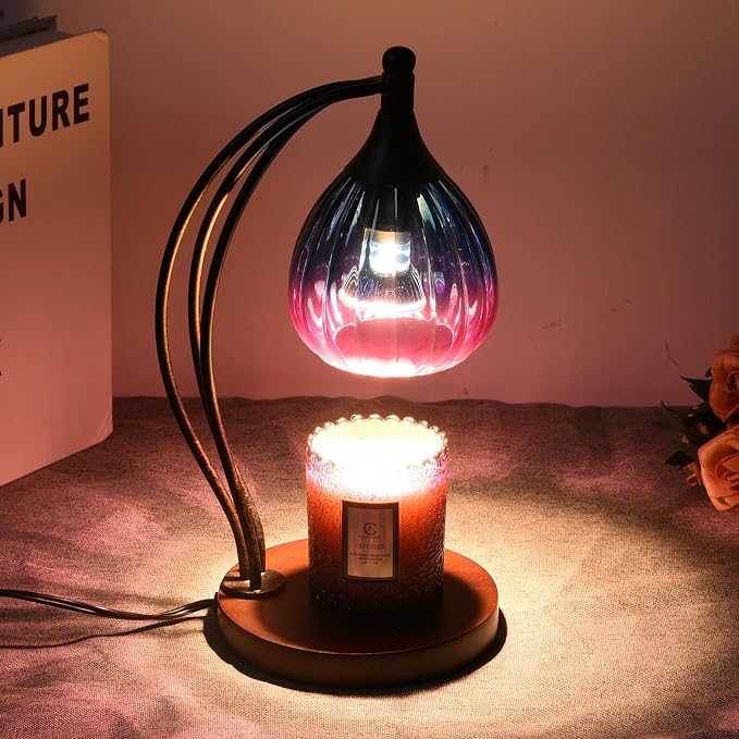 Candle Warmer Lamp with Timer Dimmer - Electric Candle Warmer Light Wax Warmer for Jar Candles - Candle Lamp Warmer Unique