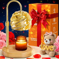 Candle Warmer Lamp with Timer Dimmer, Electric Candle Warmer with Adjustable Height for Home Decor, Office, Valentines
