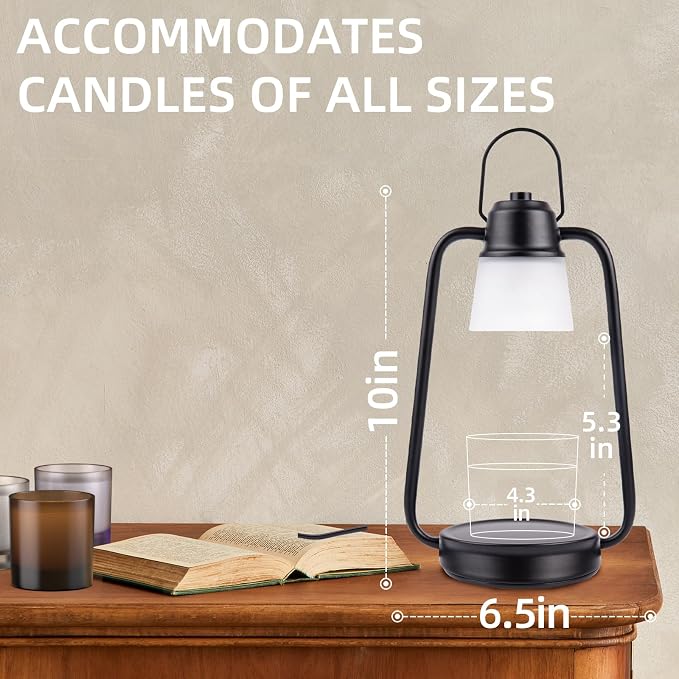Candle Warmer Lamp with Timer Dimmer - Electric Wax Melt Warmer Lamp for Jar Candles, Valentines Day Gifts for Her Women