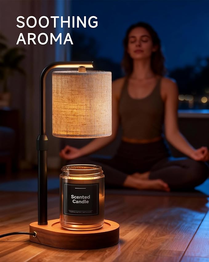 Candle Warmer Lamp with Timer & Dimmer for Yankee Candles, Adjustable Height Candle Warmer for Jar Candles, alternate product
