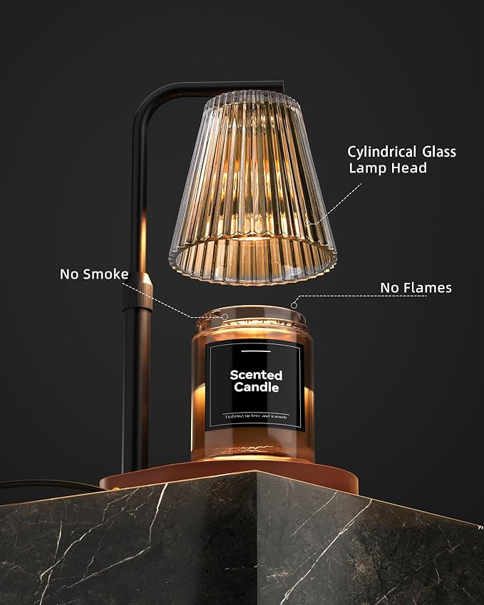 Candle Warmer Lamp with Timer & Dimmer for Yankee Candles, Adjustable Height Candle Warmer for Jar Candles, alternate product