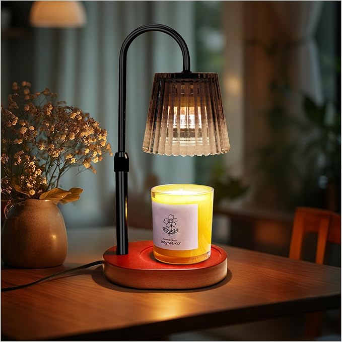 Candle Warmer Lamp with Timer Dimmer - Home Decor, Gifts for Mom Women Friend Sister -Wax Melt Warmer,Adjustable Height with