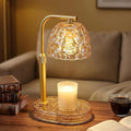 Candle Warmer Lamp with Timer Dimmer, Honeycomb Crystal Wax Melt Warmer for Jar Candles, Adjustable Height Wax Warmer Lamp