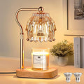Candle Warmer Lamp with Timer Dimmer, Modern Wax Warmer for Scented Wax Jar Candle Warmer with 2 Bulbs, product image