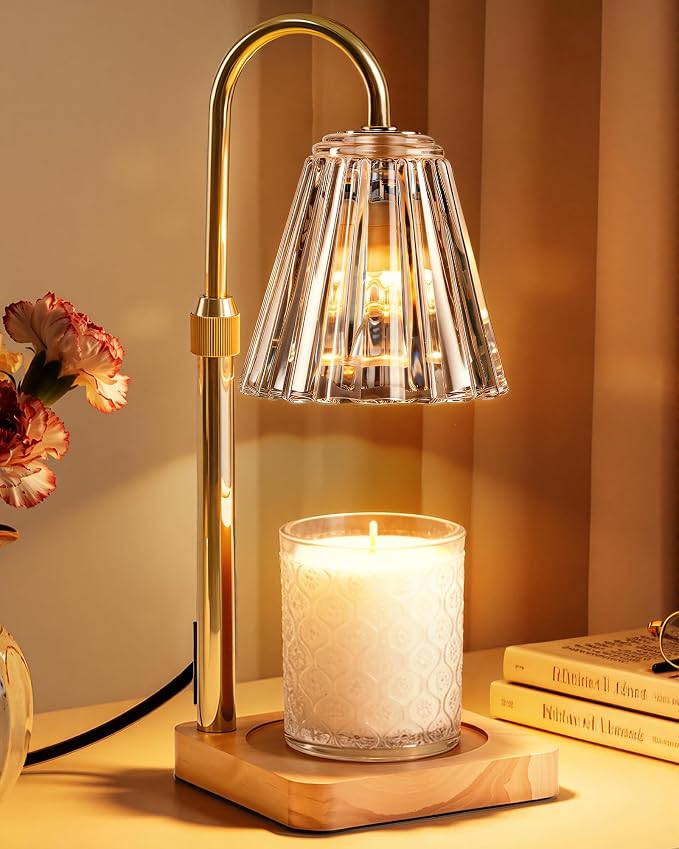 Candle Warmer Lamp with Timer & Dimmer - Mothers Day Gifts for Women Mom Her, Aesthetic Office Home Decor, Adjustable Height