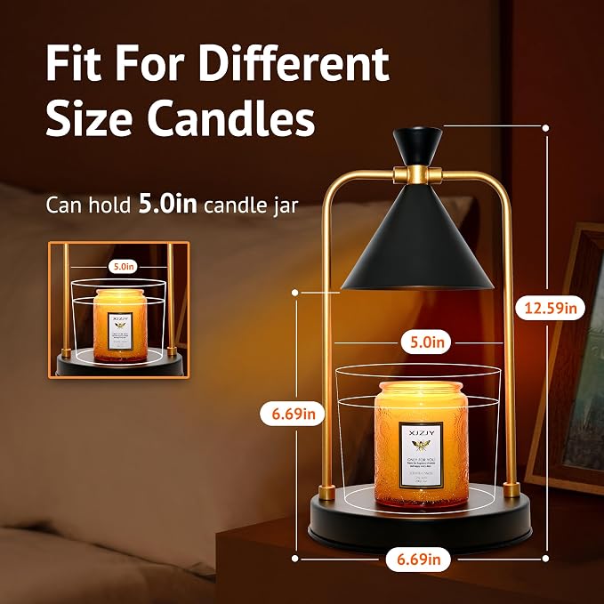 Candle Warmer Lamp with Timer Dimmer,Unique Birthday Gifts for Women Mom,House Warming Gifts New Home Room Decor,Wax melt