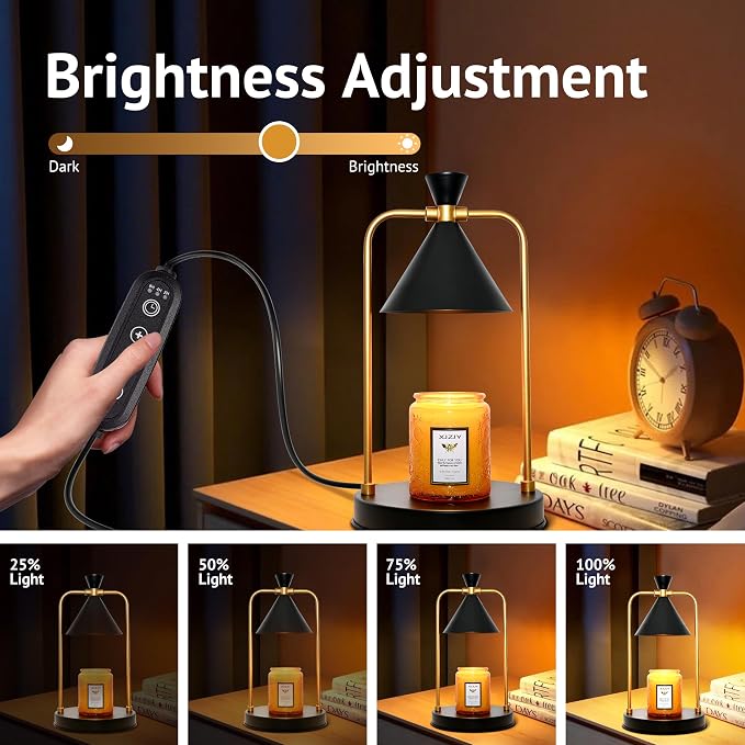 Candle Warmer Lamp with Timer Dimmer,Unique Birthday Gifts for Women Mom,House Warming Gifts New Home Room Decor,Wax melt