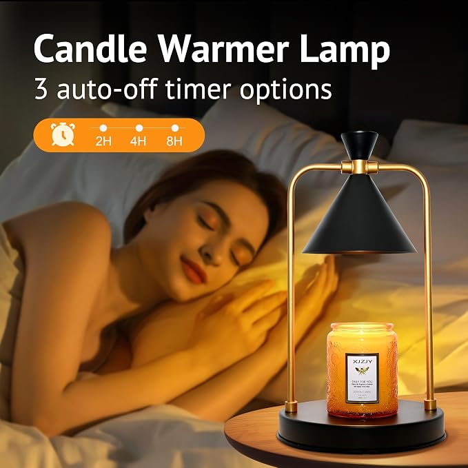 Candle Warmer Lamp with Timer Dimmer,Unique Birthday Gifts for Women Mom,House Warming Gifts New Home Room Decor,Wax melt