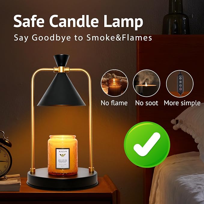 Candle Warmer Lamp with Timer Dimmer,Unique Birthday Gifts for Women Mom,House Warming Gifts New Home Room Decor,Wax melt