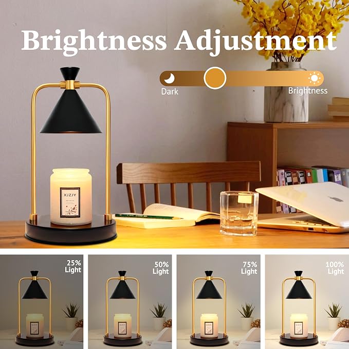 Candle Warmer Lamp with Timer Dimmer,Unique Birthday Gifts for Women Mom,House Warming Gifts New Home Room Decor,Wax melt