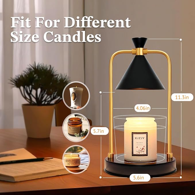 Candle Warmer Lamp with Timer Dimmer,Unique Birthday Gifts for Women Mom,House Warming Gifts New Home Room Decor,Wax melt