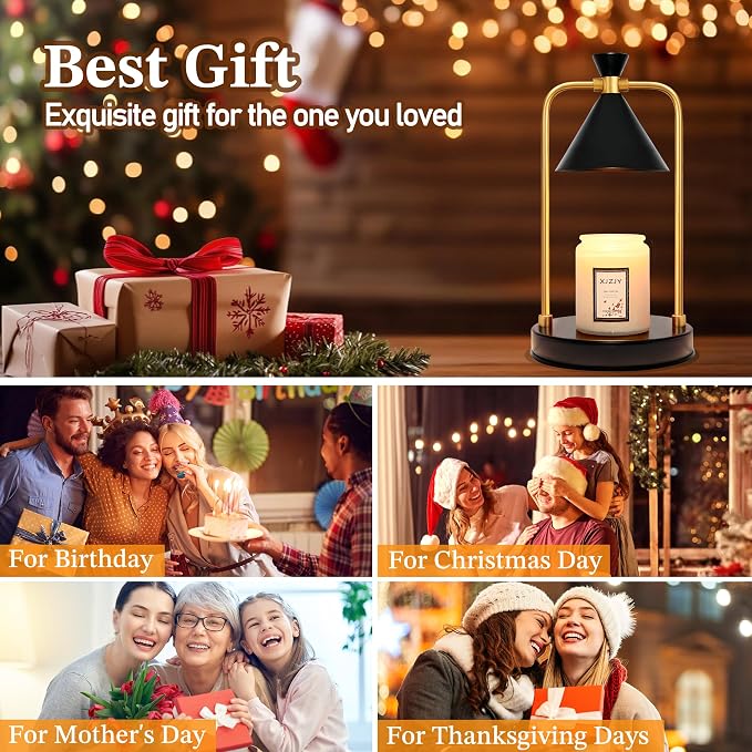 Candle Warmer Lamp with Timer Dimmer,Unique Birthday Gifts for Women Mom,House Warming Gifts New Home Room Decor,Wax melt