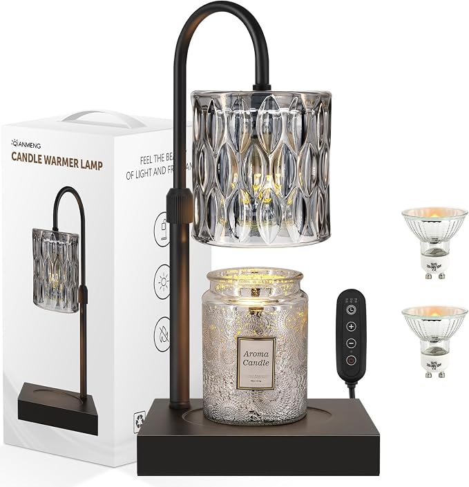 Candle Warmer Lamp with Timer, Electric Candle Warmer for Jar Candles, House Warming Gifts, Birthday Gifts for Mom Women