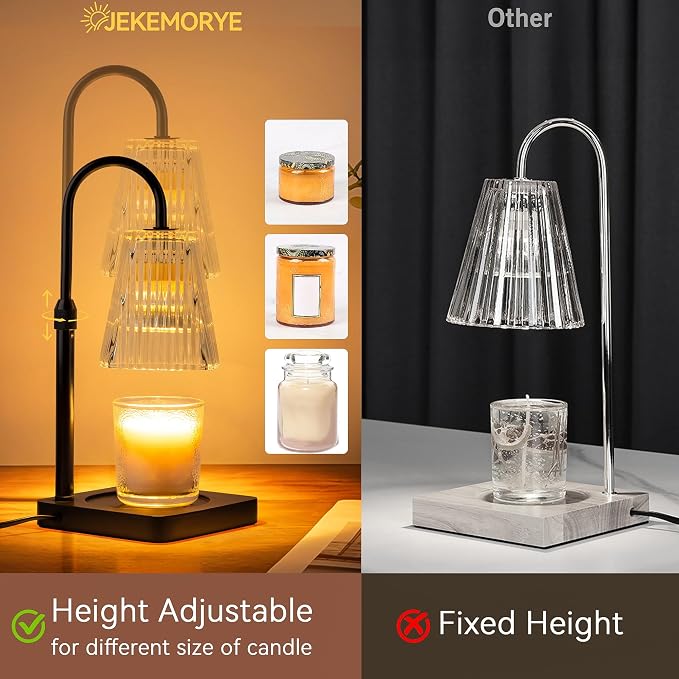 Candle Warmer Lamp with Timer - Electric Melter Candles Lamp Dimmable Heater, alternate product view 2
