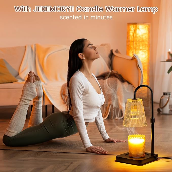 Candle Warmer Lamp with Timer - Electric Melter Candles Lamp Dimmable Heater, alternate product view 6