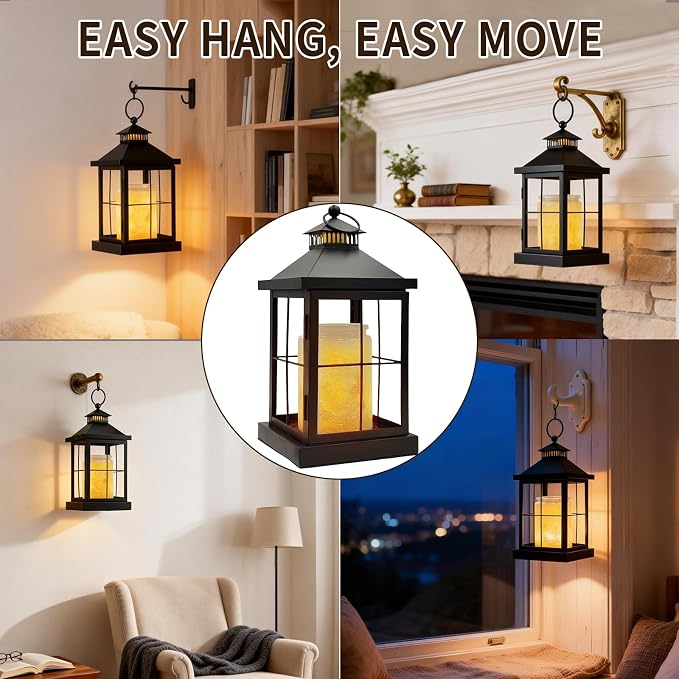 Candle Warmer Lamp with Timer,Lantern Warmer Compatible with 3 Wick Candles,Vintage Dimmable Lamp Candle Warmer Lantern