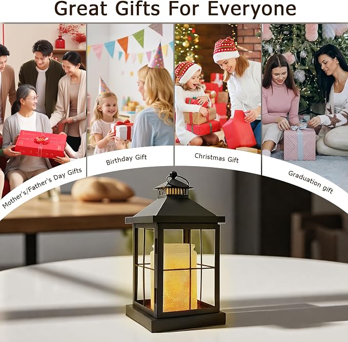Candle Warmer Lamp with Timer,Lantern Warmer Compatible with 3 Wick Candles,Vintage Dimmable Lamp Candle Warmer Lantern