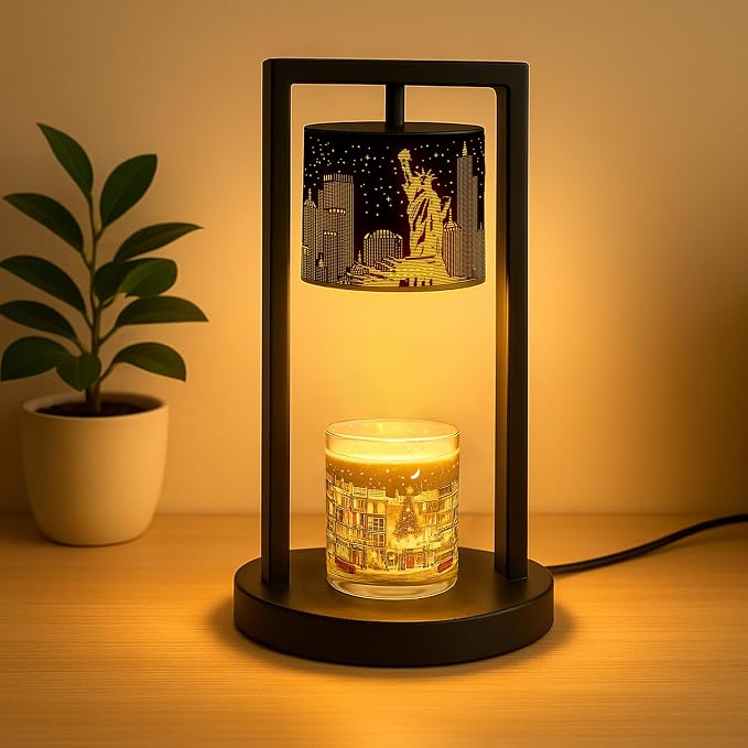 Candle Warmer Lamp with Timer Wax Melt Warmer for Scented Jar Candles Candle Lamp Warmer Gifts for Mom Christmas Gift, House