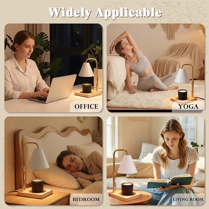 Candle Warmer Lamp with Timer - Wireless Remote Control, Gifts for Mom Grandma, Birthday Gifts, Mothers Days Gifts, House