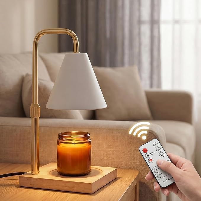 Candle Warmer Lamp with Timer - Wireless Remote Control, Gifts for Mom Grandma, Birthday Gifts, Mothers Days Gifts, House