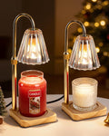 Candle Warmer Lamps 2 Pack, Electric Wax Warmer Lamp with Timer for Jar Candles, Aesthetic Home Decor, Housewarming Gifts for