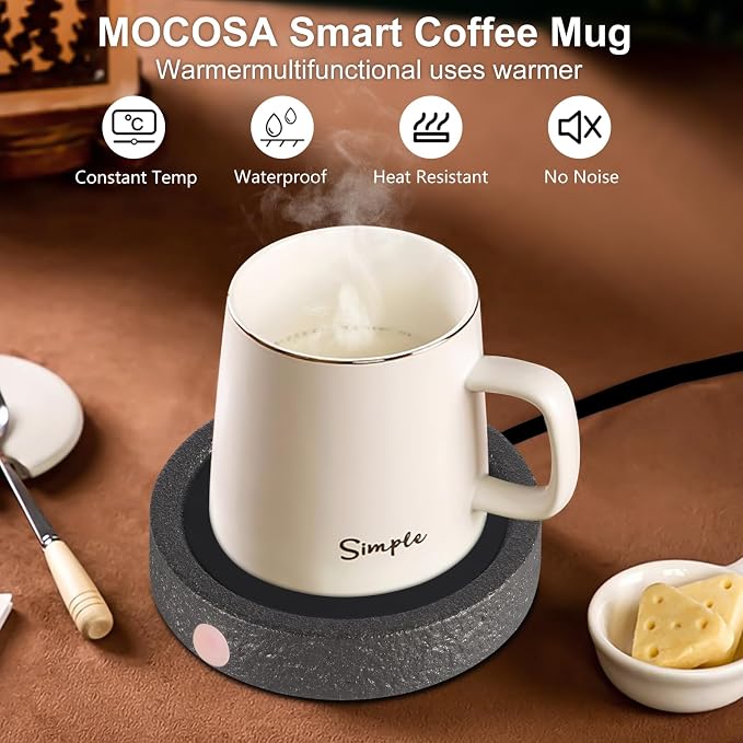 Candle Warmer Plate,Coffee Mug Warmer for Desk, Electric Candle Warmer for Home Office, Fragrance and Heating Cup Warmers for