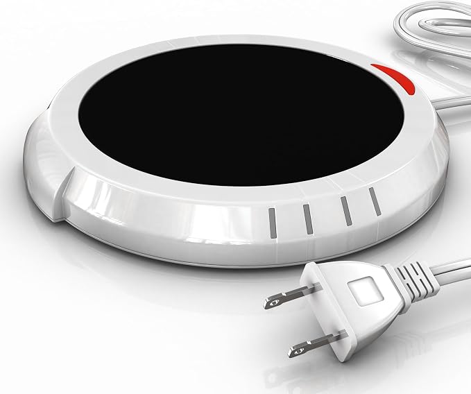 Candle Warmer Plate Safely Releases Scents Without a Flame- Used as Candle Jar Warmer, Candle Melter, Coffee Warmer, Mug