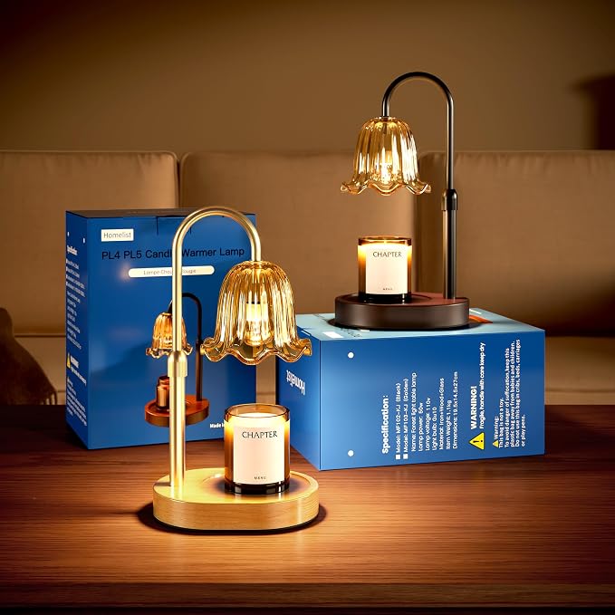 Candle Warmer with Timer Dimmable, Candle Lamp with Charming Gift Box, Home Decor, Mothers Day Birthday Christmas Gifts