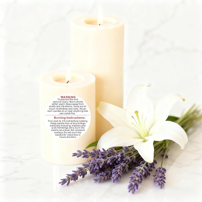 Candle Warning Labels: 2000PCS Candle Wick Stickers 1 Inch Small Candles Jars Safety Stickers Warning Labels for Candles