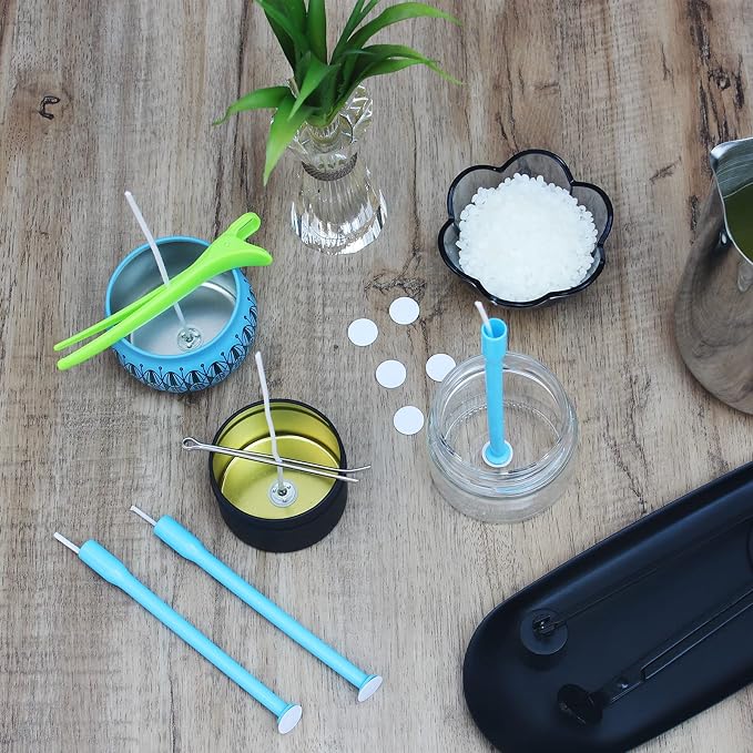 Candle Wick Kit - 60 Cotton Wicks with Candle Making Tools (Thick 4"+6"+8"), alternate product view 4