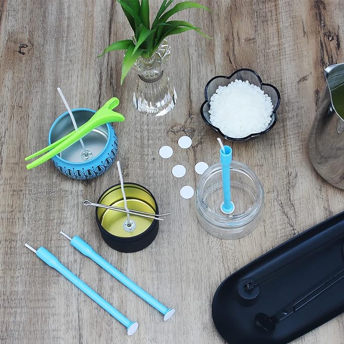 Candle Wick Kit - 60 Cotton Wicks with Tools for Making Thick, 6 inch Candles, alternate product view 4