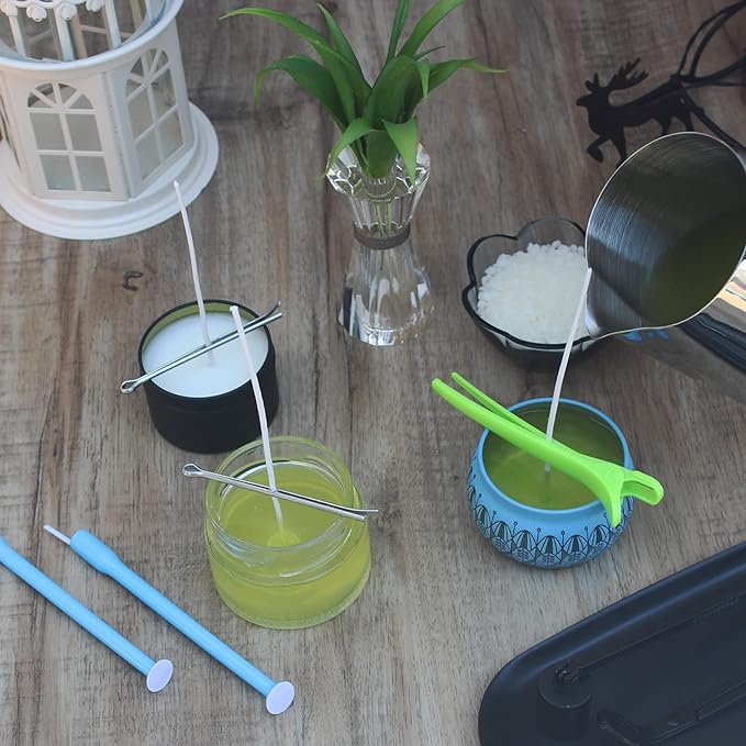 Candle Wick Kit - 60 Cotton Wicks with Tools for Making Thick, 6 inch Candles, alternate product view 5