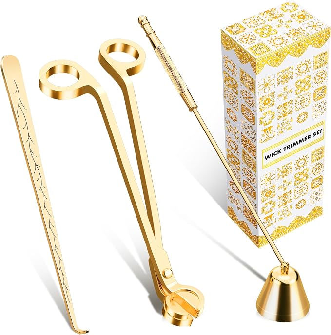 Candle Wick Trimmer, Candle Snuffer and Wick Dipper & Candle Accessory Set, product image