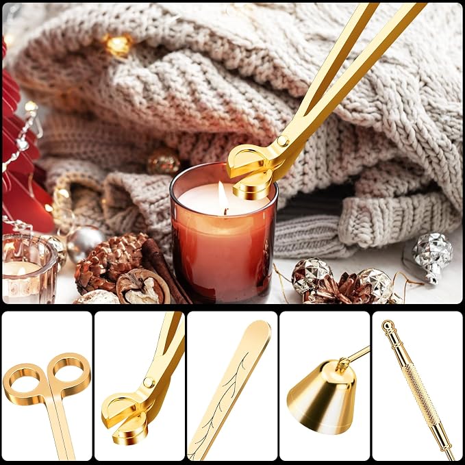 Candle Wick Trimmer, Candle Snuffer and Wick Dipper & Candle Accessory Set, alternate product view 3