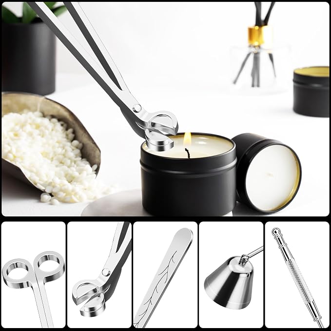 Candle Wick Trimmer, Candle Snuffer and Wick Dipper & Candle Accessory Set, alternate product view 3