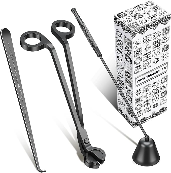 Candle Wick Trimmer, Candle Snuffer and Wick Dipper & Candle Accessory Set, product image