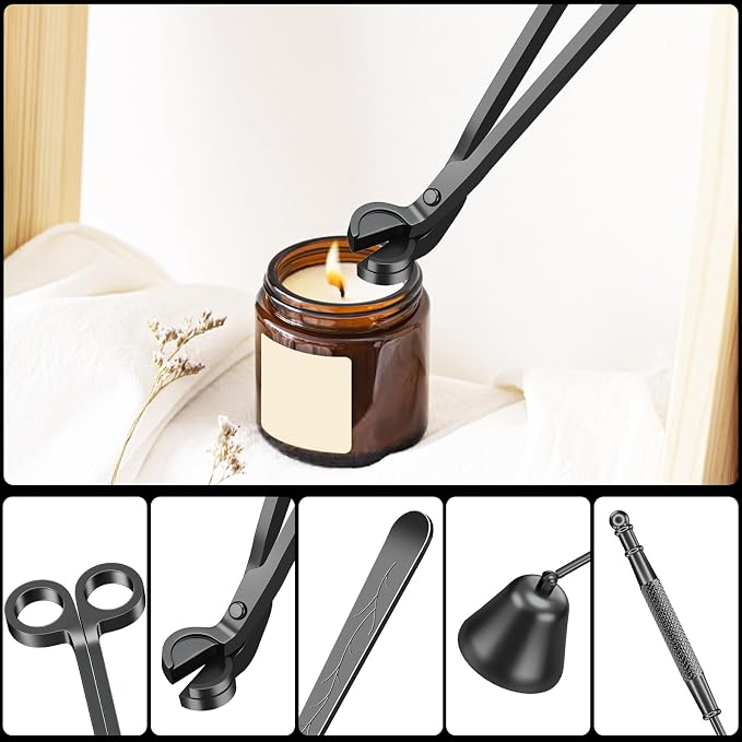Candle Wick Trimmer, Candle Snuffer and Wick Dipper & Candle Accessory Set, alternate product view 3