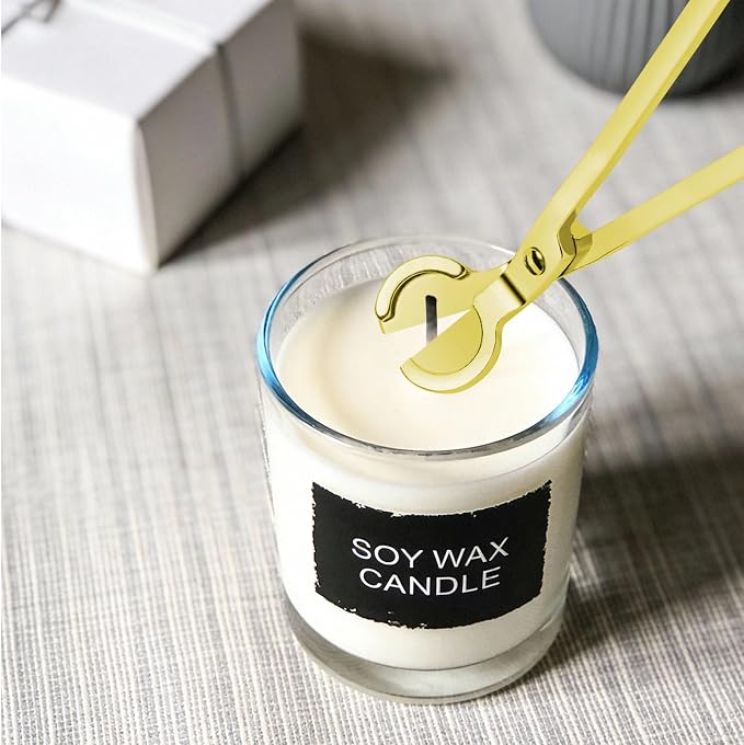 Candle Wick Trimmer, Polished Stainless Steel Wick Clipper Cutter, Scissors, Reaches Deep Into Candles to Cut Spent Cord