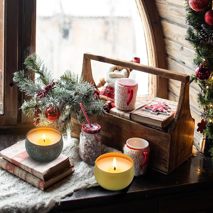 Candles 3 Pack Scented Candles, 2.5 oz Aromatherapy Candles,Soy Candles Set with 72H Burning Time,Christmas, alternate