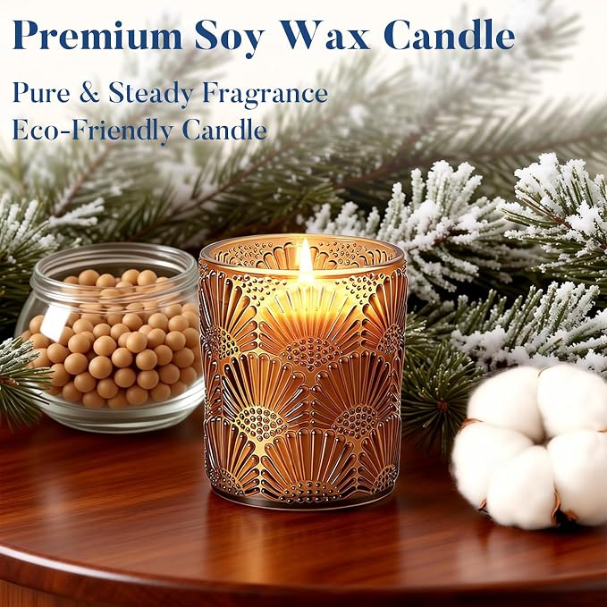 Candles Cedar Scented Candle, 100% Soy Candle 30 Hours Burn, Candle Gifts for Men and Women Valentine Mother’s Day, alternate
