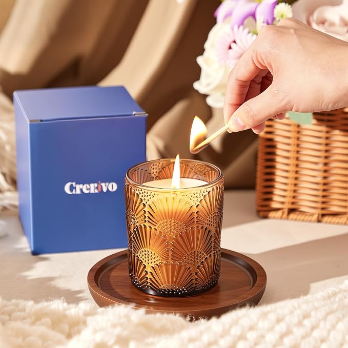 Candles Cedar Scented Candle, 100% Soy Candle 30 Hours Burn, Candle Gifts for Men and Women Valentine Mother’s Day, alternate