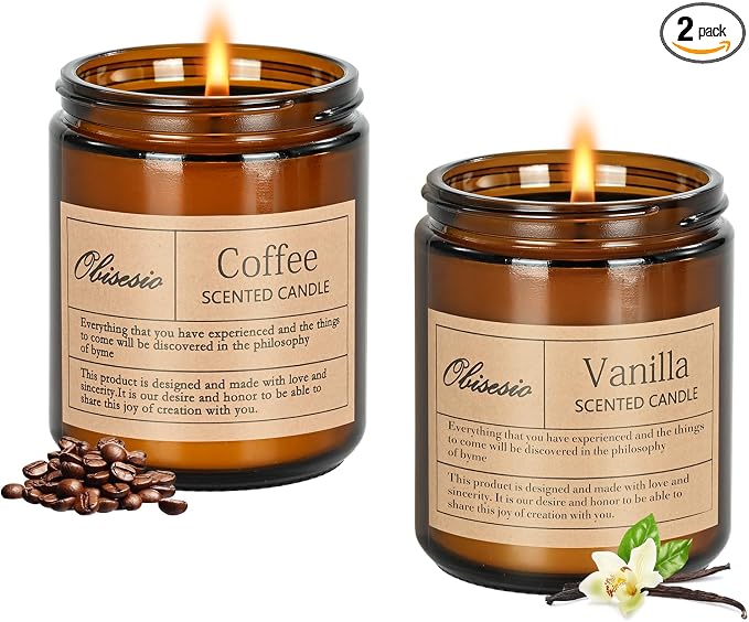 Candles for Home Scented, 2 Pack Scented Candles for Stress Relief & Self-comfort, product image