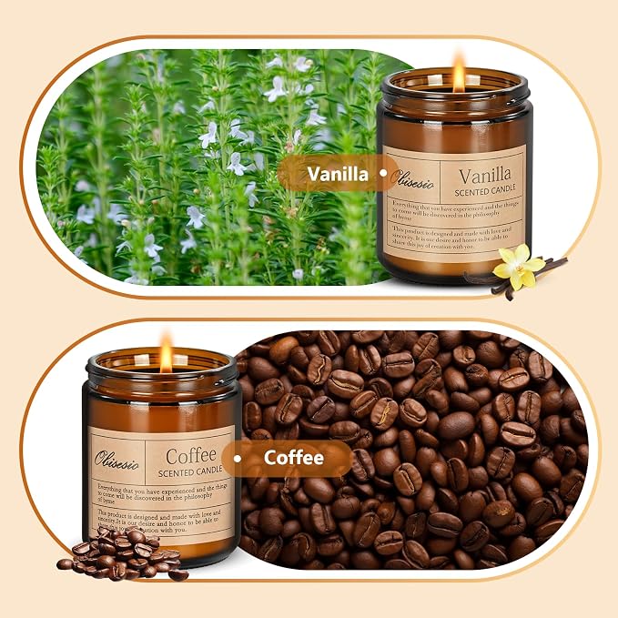 Candles for Home Scented, 2 Pack Scented Candles for Stress Relief & Self-comfort, alternate product view 3